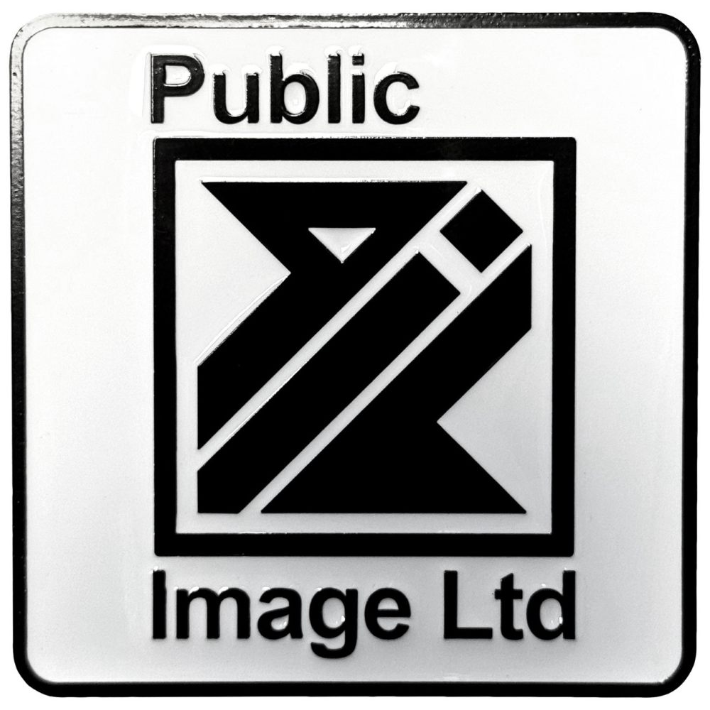 Pil Public Image Ltd - New Logo Fridge magnet - White/Black